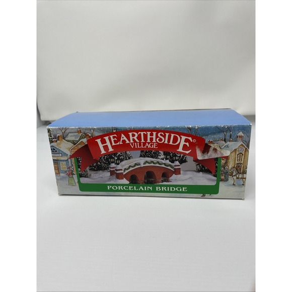 Nomad Other - Noma Dickensville Christmas Village Porcelain Red‎ Brick Bridge